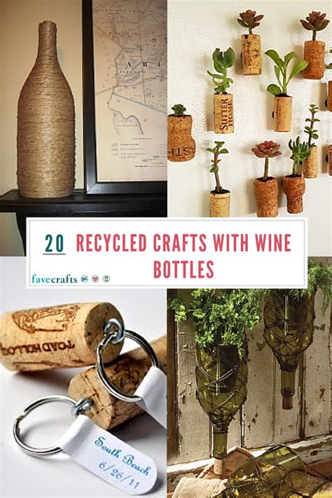 20 Recycled Crafts With Wine Bottles Favecrafts