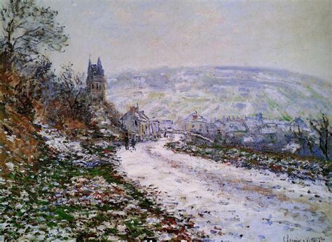 Entering The Village Of Vetheuil In Winter 1879 Claude Monet