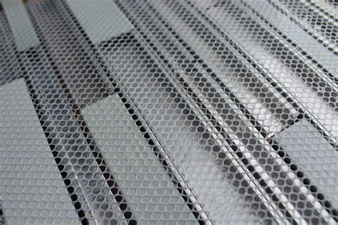 Ws Tiles Twilight Series Interlocking Glass And Aluminum In Foil