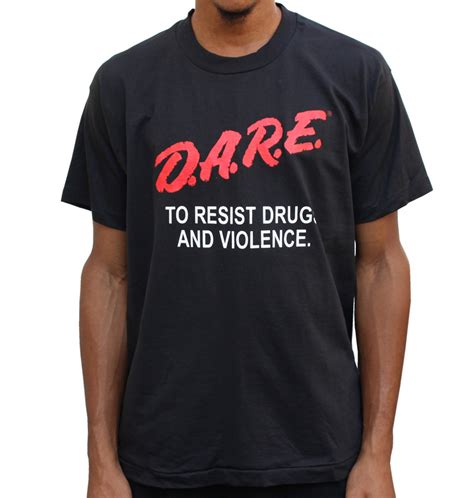 Vintage Dare To Resist Drugs And Violence T Shirt Size L Nwot — Roots