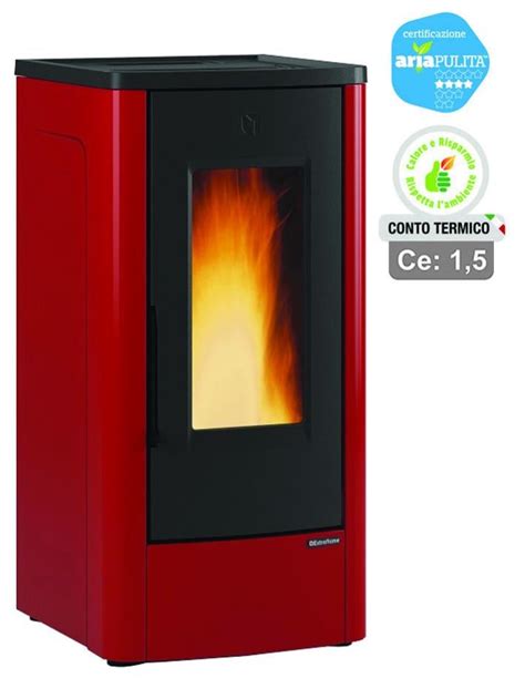 Stufa A Pellet Dahiana Kw Bordeaux Conto Termico Misure Cm X X H Peso Kg