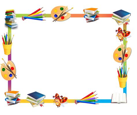 Borde Escuela Clip Art Borders School Decorations Kindergarten Diploma