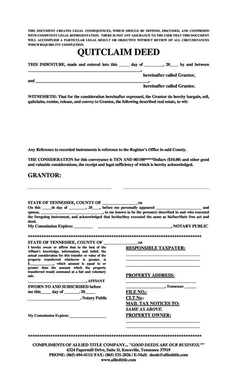 Free Quit Claim Deed Forms Templates Template Lab