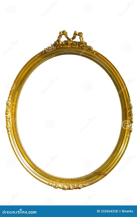 Oval Baroque Frame Stock Photo Image Of Luxury Background 232664228