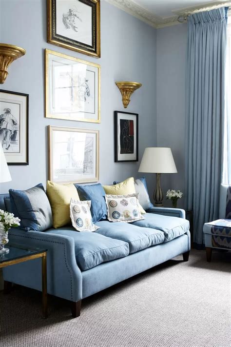 30 Gray And Blue Living Room