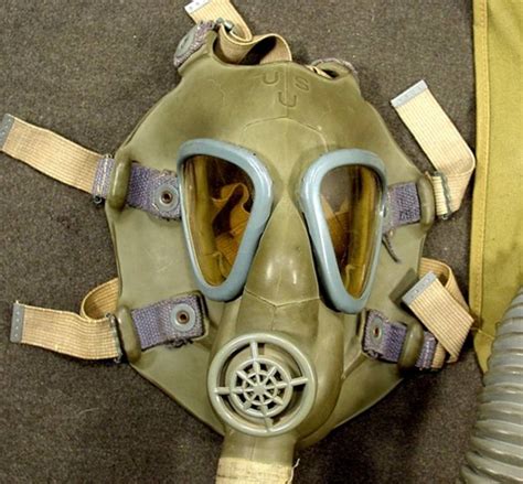 The important changes and innovations are WW ll U.S. ARMY M2A2 Service Gas Mask and Carrier