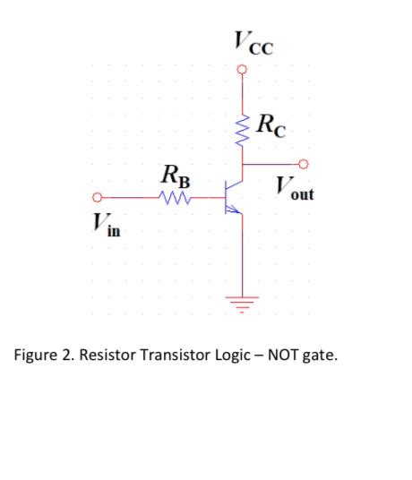 Also, manufacturing tolerances will not allow such close calculations. Solved: V Cc Figure 2. Resistor Transistor Logic - NOT Gat ...