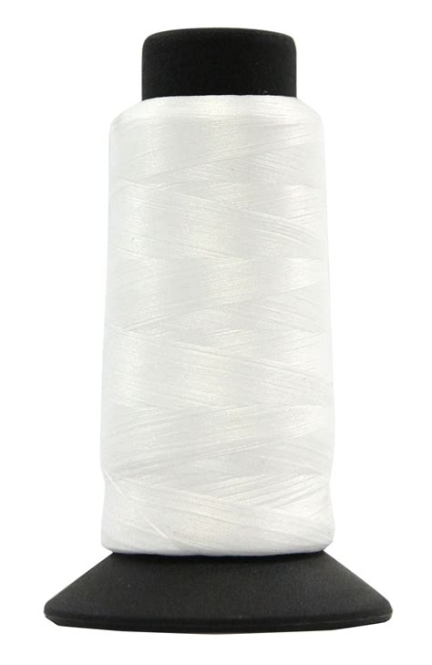 White Woolly Nylon Overlocker Thread 1500m Hemline Echidna Sewing