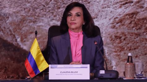 Claudia Blum Ministra De Relaciones Exteriores De Colombia Renuncia