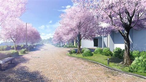 Anime Spring Landscape Wallpapers Top Free Anime Spring Landscape