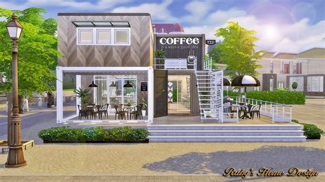 Sims4 Container Coffee Shop Free Updated 20240107 Sims 4 Casas