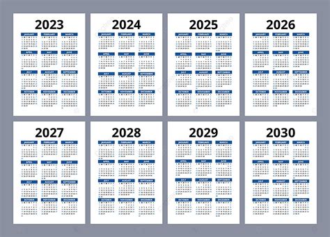 4 Year Calendar 2025 To 2027