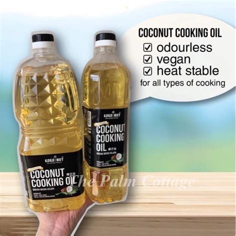 Kokonut Coconut Cooking Oil Super Exp Dec2023 Shopee Singapore