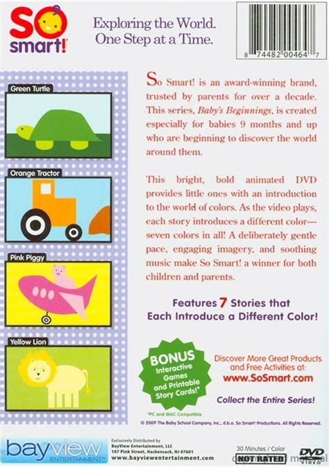 So Smart Babys Beginnings Colors Dvd Dvd Empire
