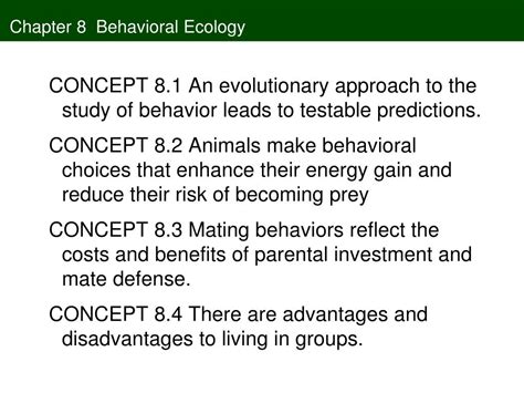 Ppt Behavioral Ecology Powerpoint Presentation Free Download Id