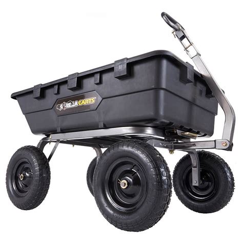 Gorilla Heavy Duty Yard Dump Cart 33 X 49