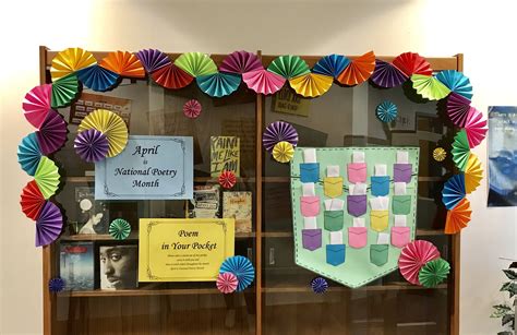 National Poetry Month School Library Displays National Poetry Month