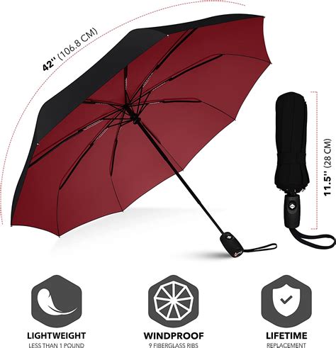 Repel Umbrella Windproof Travel Umbrella Compact Light Automatic