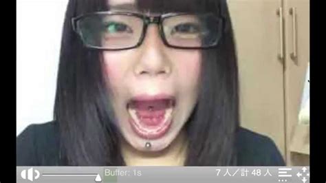 japanese camgirl s mouth 002 のどちんこと舌（uvula） youtube