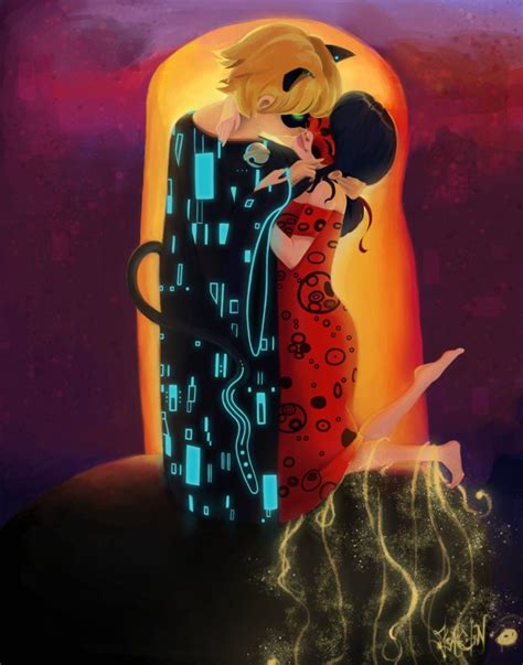 The Kiss Klimt X Joaslin X Ladybug X Chat Noir By Joaslin Manga