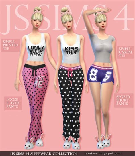 Girls Summer Sleepwear The Sims 4 Catalog Sims 4 Clothing Sims 4 Vrogue
