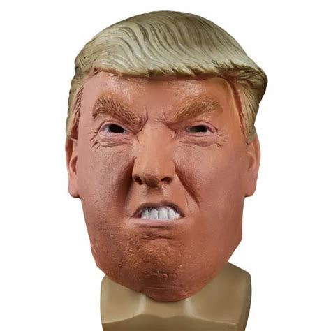 Realistic Celebrity Angry Donald Trump Latex Mask For Halloween Costume Props 1699 Picclick