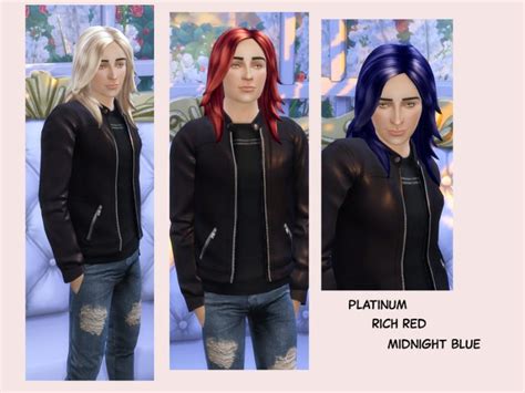 Echoehver Male Rocker Hair Recolor The Sims 4 Catalog