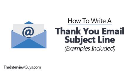 How To Write A Thank You Email Subject Line Examples Included