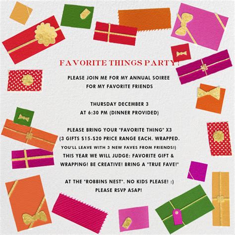 These Are A Few Of My Favorite Things Cards Favorite Things Party