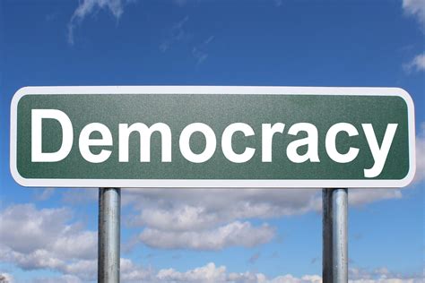 Democracy Free Of Charge Creative Commons Highway Sign Image