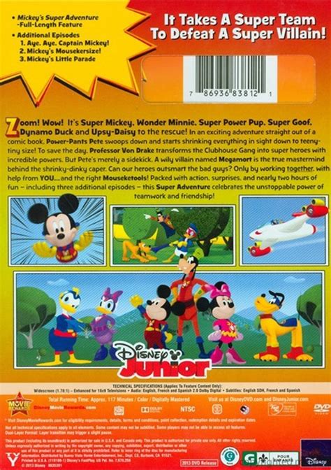 Mickey Mouse Clubhouse Super Adventure Dvd Dvd Empire