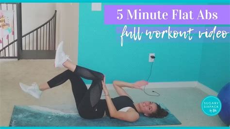 5 Minute Flat Abs Sugarysixpack Home Workout Youtube
