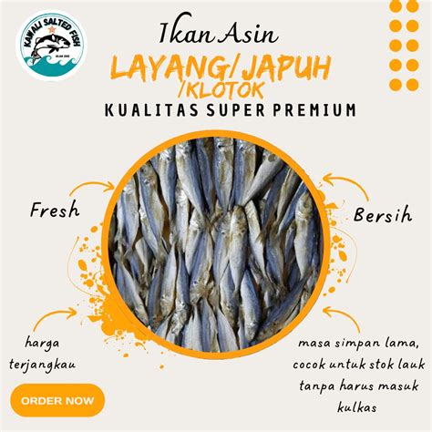 Jual Ikan Asin Layangjapuhklotok 500gr Shopee Indonesia
