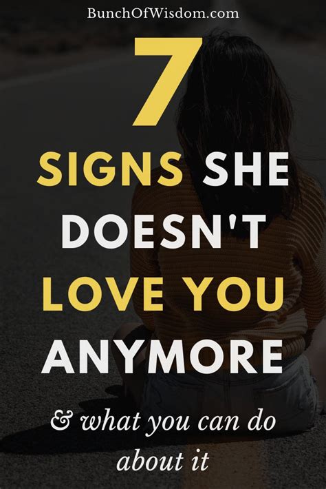 Definite Signs She Doesn T Love You Anymore What To Do About It Love Quotes For Her