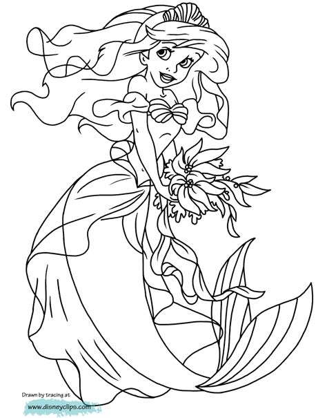 Free Printable Ariel Coloring Pages Printable Blank World