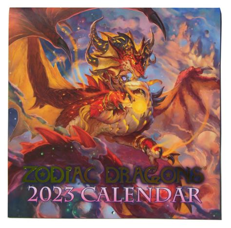 2023 Zodiac Dragons Calendar Sixthleafclover Studios