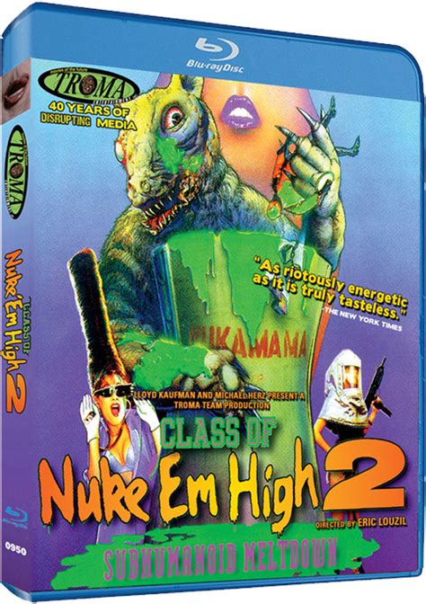 Class Of Nuke Em High Blu Ray Class Of Nuke Em High Part Ii Bluray Clipart Large Size