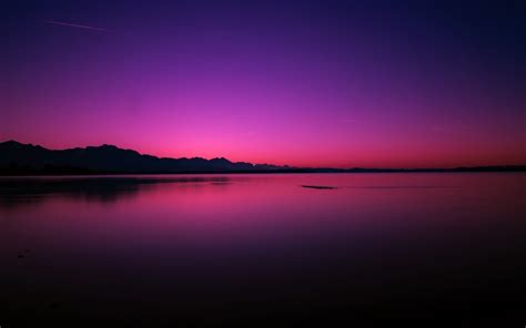 1920x1200 Resolution Pink Purple Sunset Near Lake 1200p Wallpaper
