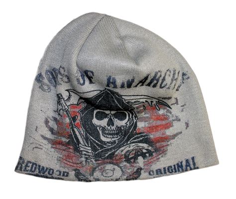 Bikerornot Store Sons Of Anarchy Distressed Gray Beanie 1697