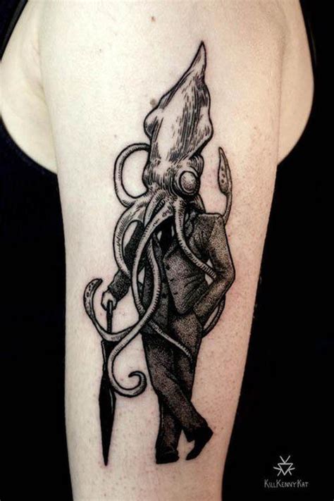 Surrealism Tattoos Inked Magazine Squid Tattoo Tattoos For Guys