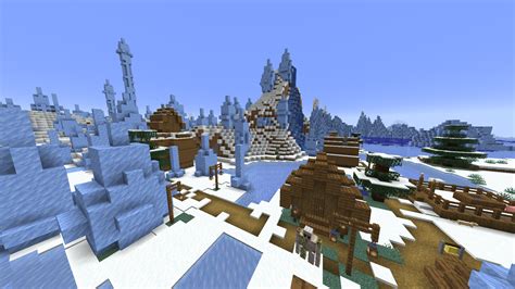 Ice Spikes Village Minecraft Seeds