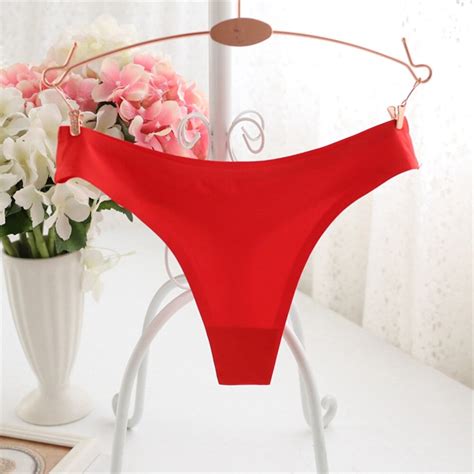 1 pc sexy women lady low rise briefs ice silk seamless panties traceless knicker breathable