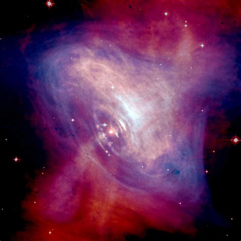 Space In Images 2003 05 Ngc 1952 Crab Nebula Pulsar Imaged By
