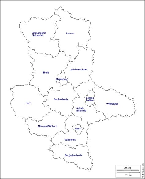 Die erststimme für den direktkandidaten und die. Sachsen-Anhalt Kostenlose Karten, kostenlose stumme Karte ...
