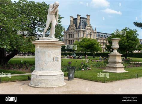Cain Statue In Tuileries Garden Jardin Des Tuileries With Richelieu