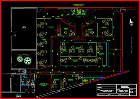 Interior Design Of The Office Dwg Design Drawing Download The Autocad