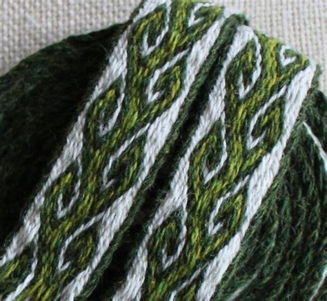Utterly Gorgeous Green Tablet Weave For Re Enactment Viking Period
