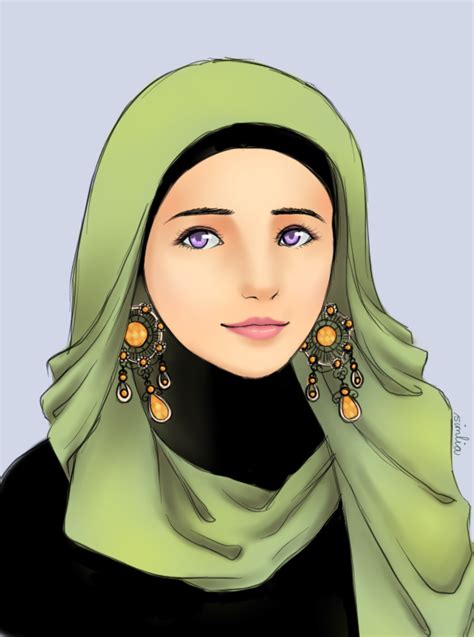 Hijab Girl By Fishurr Deviantart Com On DeviantArt Hijab Drawing