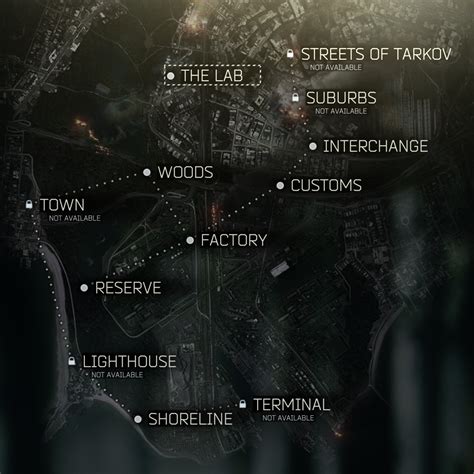 Inside Interchange Tarkov Map