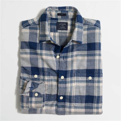 Slim plaid flannel shirt : Flannel | J.Crew Factory | Mens outfits, Mens shirts, Mens flannel shirt